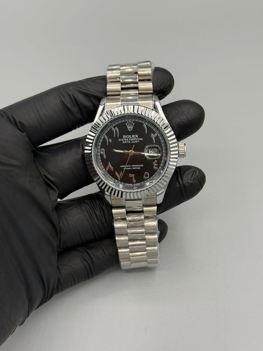 RLX Oysters Perpetual Date Dust Arabic Numerals