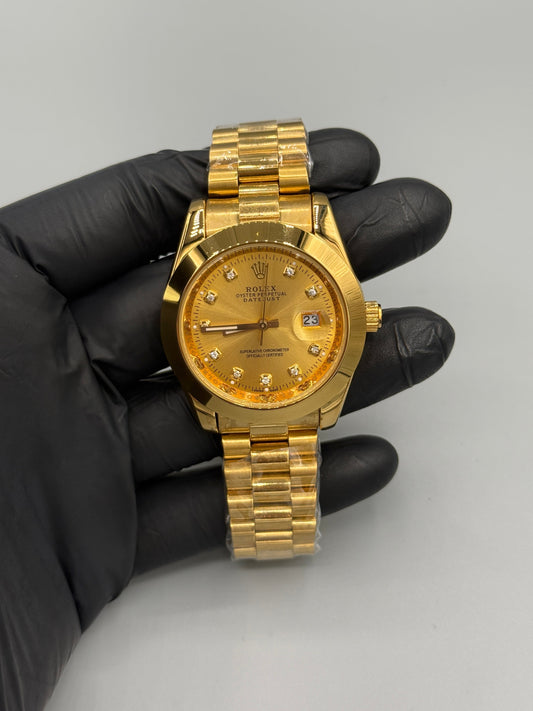 RLX Oysters Perpetual Date Just Full Gold