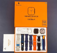S100 Ultra 2 Smart Watch – 2.2" HD AMOLED Circular Screen with 7 Straps