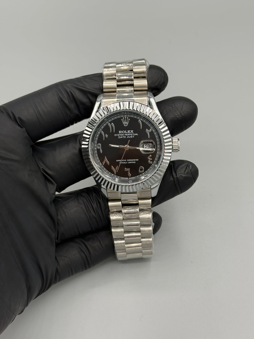 RLX Oysters Perpetual Date Dust Arabic Numerals