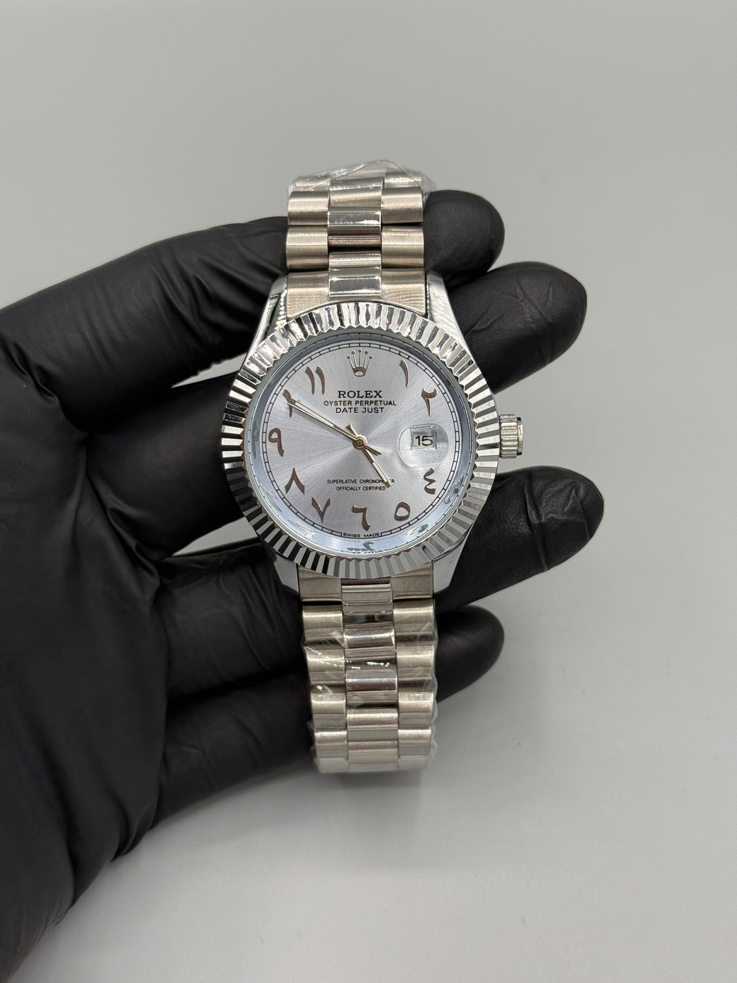 RLX Oysters Perpetual Date Dust Arabic Numerals