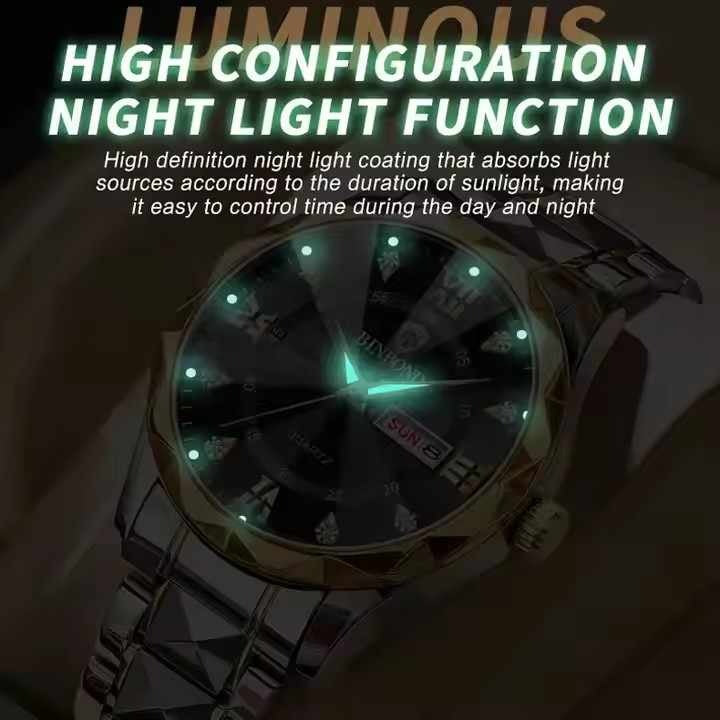 Top Brand Luxury Fashion Sport Diamond Men Business Wristwatch