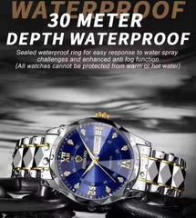 Top Brand Luxury Fashion Sport Diamond Men Business Wristwatch