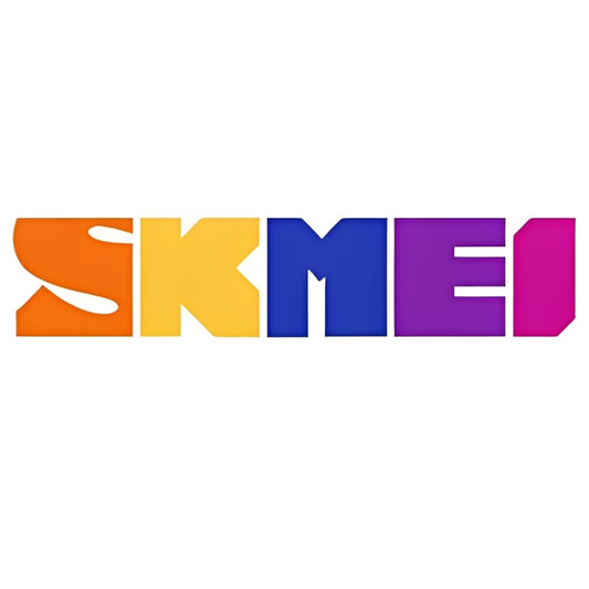 Colorful logo with the letters 'SKMEI' on a white background