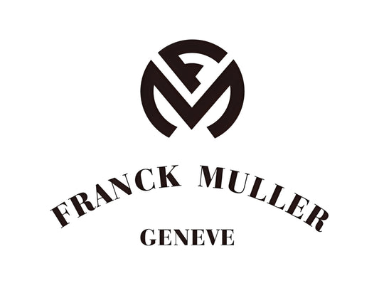 Franck Muller logo with brand name and location on a white background