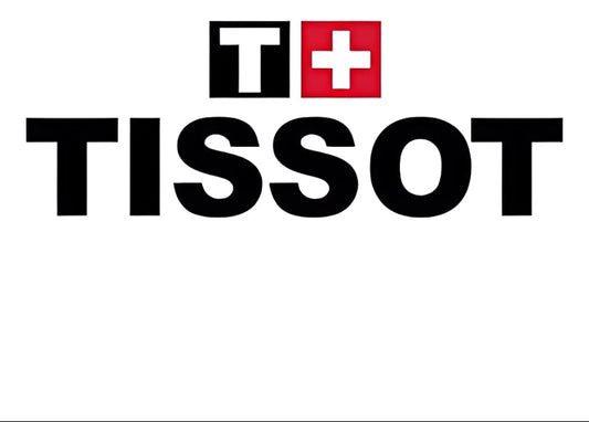 Tissot logo on a white background